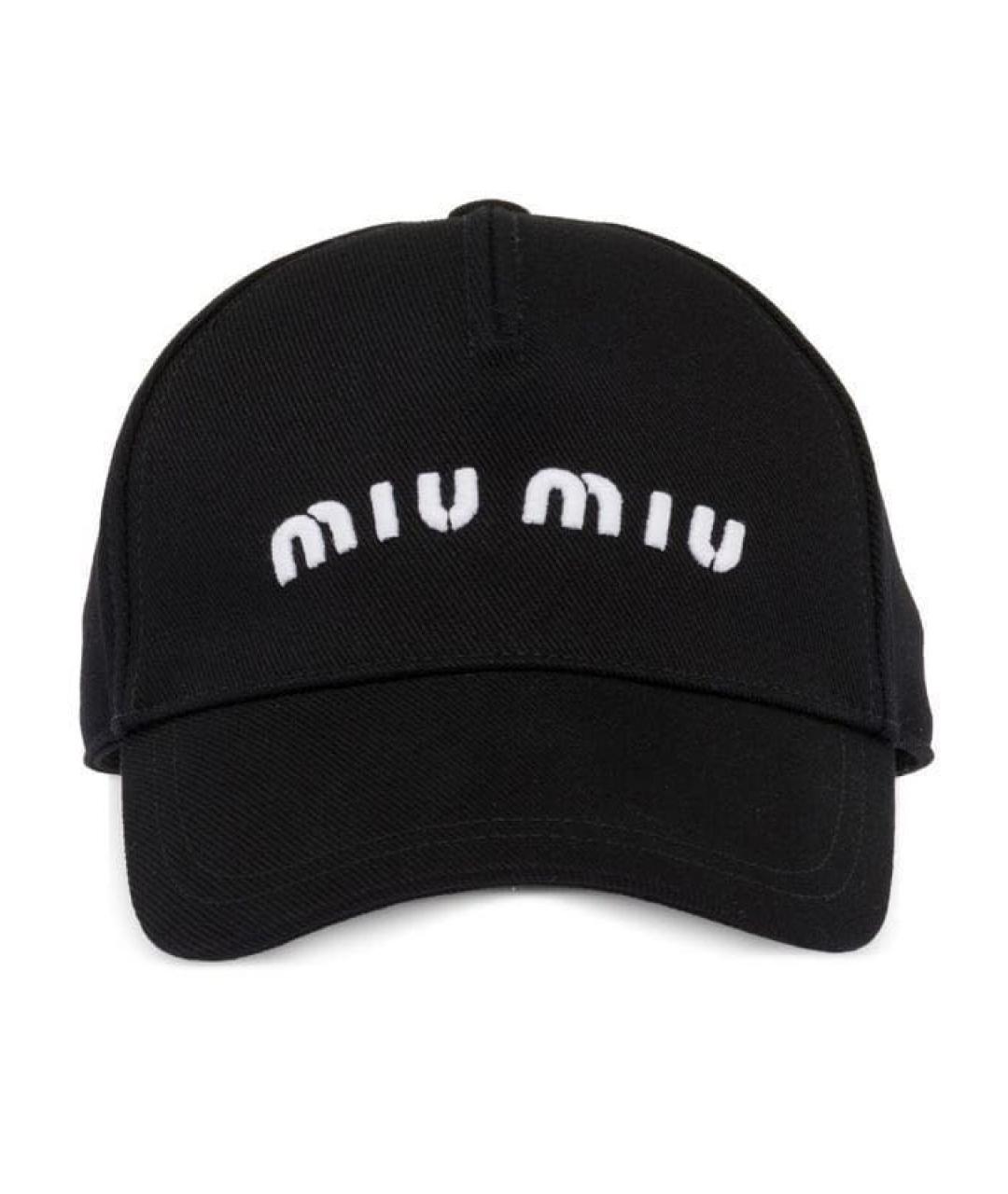 MIU MIU Темно-синяя хлопковая кепка, фото 7