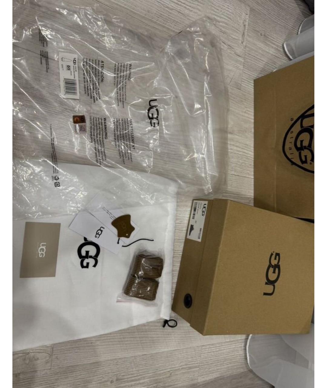 UGG AUSTRALIA Коричневые замшевые ботинки, фото 7