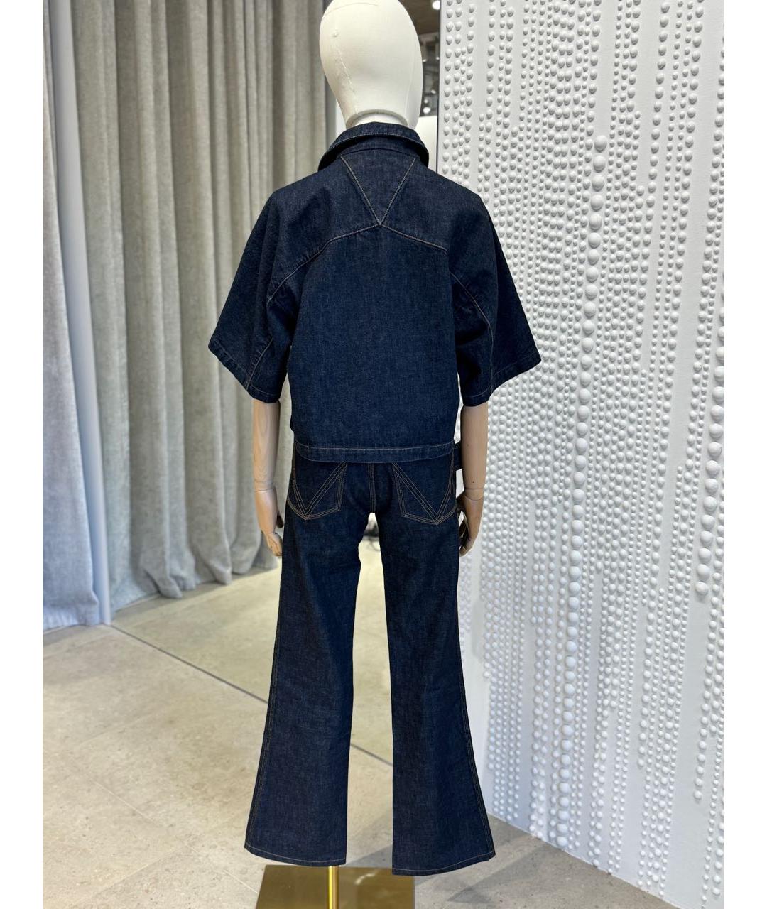BOTTEGA VENETA Темно-синий хлопковый костюм с брюками, фото 6