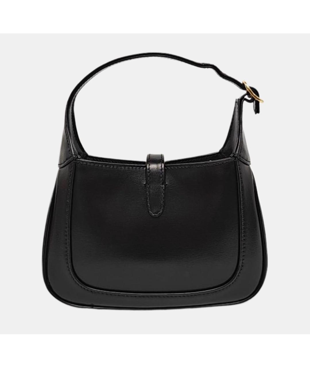 GUCCI Черная кожаная сумка через плечо, фото 4