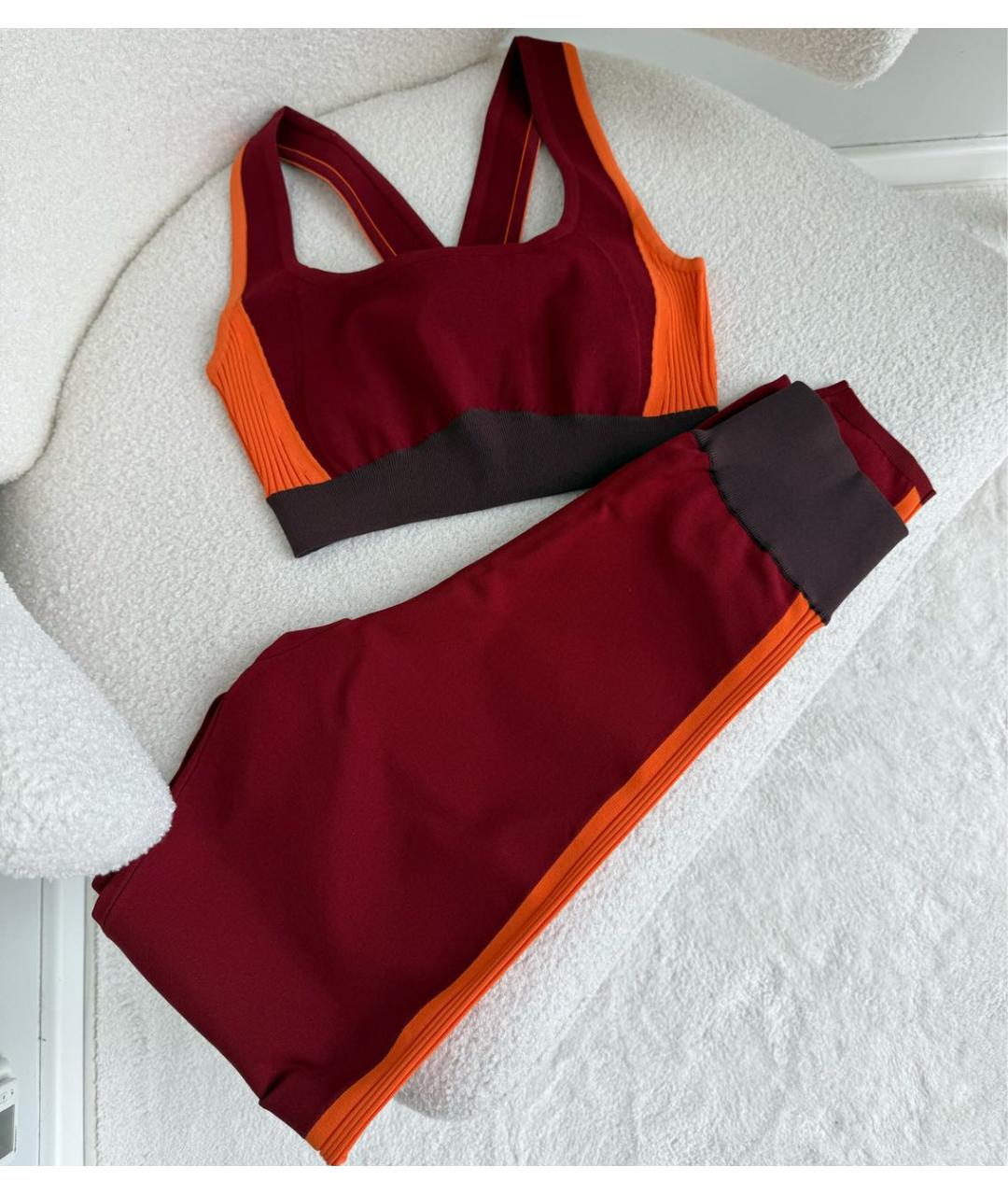 HERMES Бордовый вискозный спортивные костюмы, фото 8