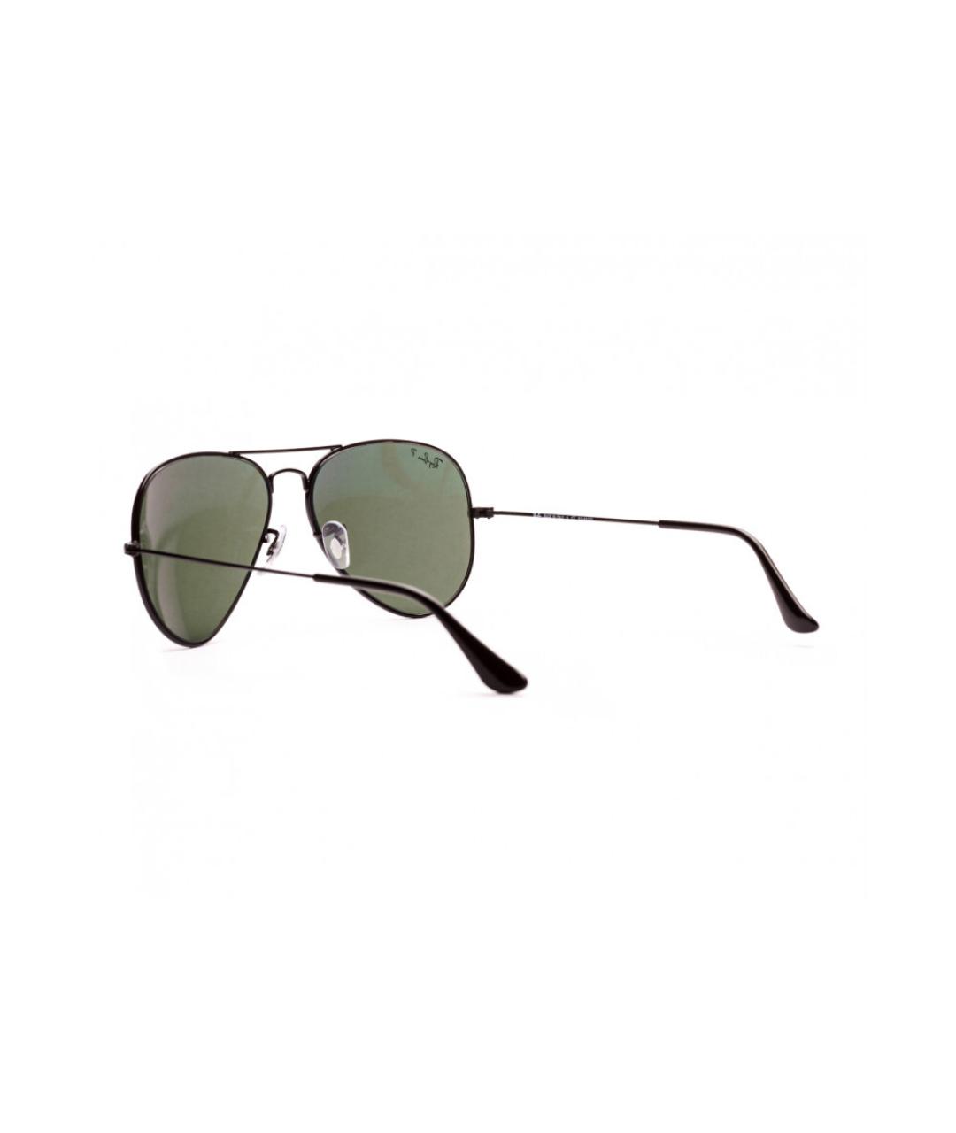 RAY BAN Черные металлические солнцезащитные очки, фото 5