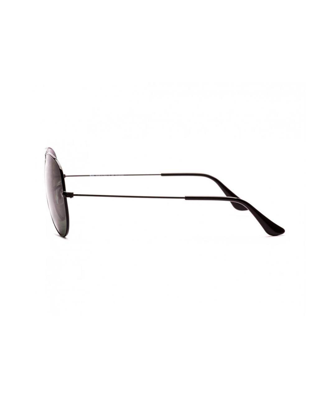 RAY BAN Черные металлические солнцезащитные очки, фото 3