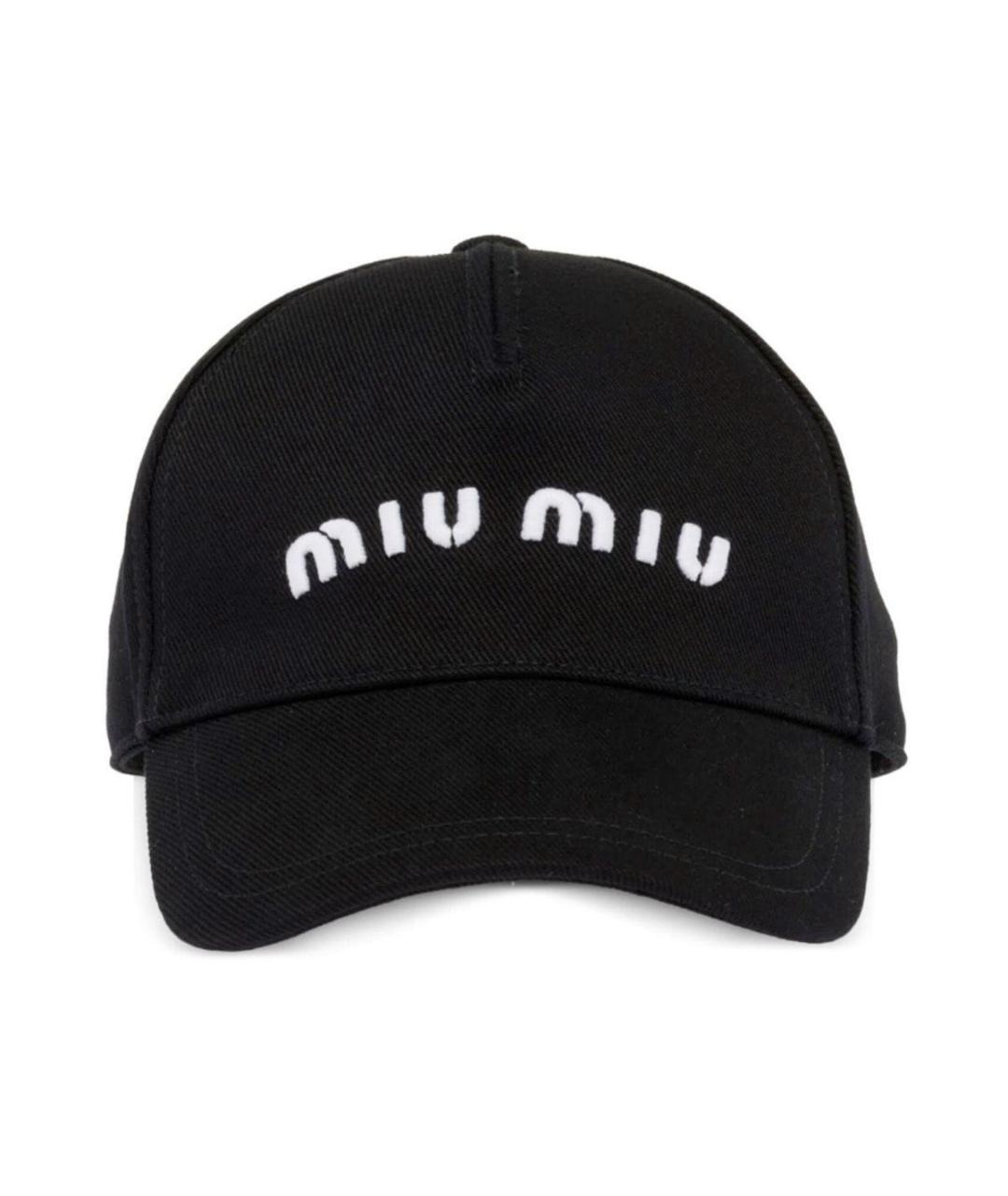 MIU MIU Темно-синяя хлопковая кепка/бейсболка, фото 9