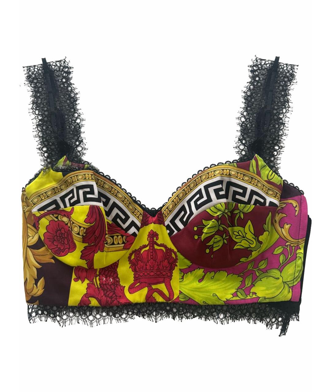VERSACE Мульти вискозная майка, фото 1