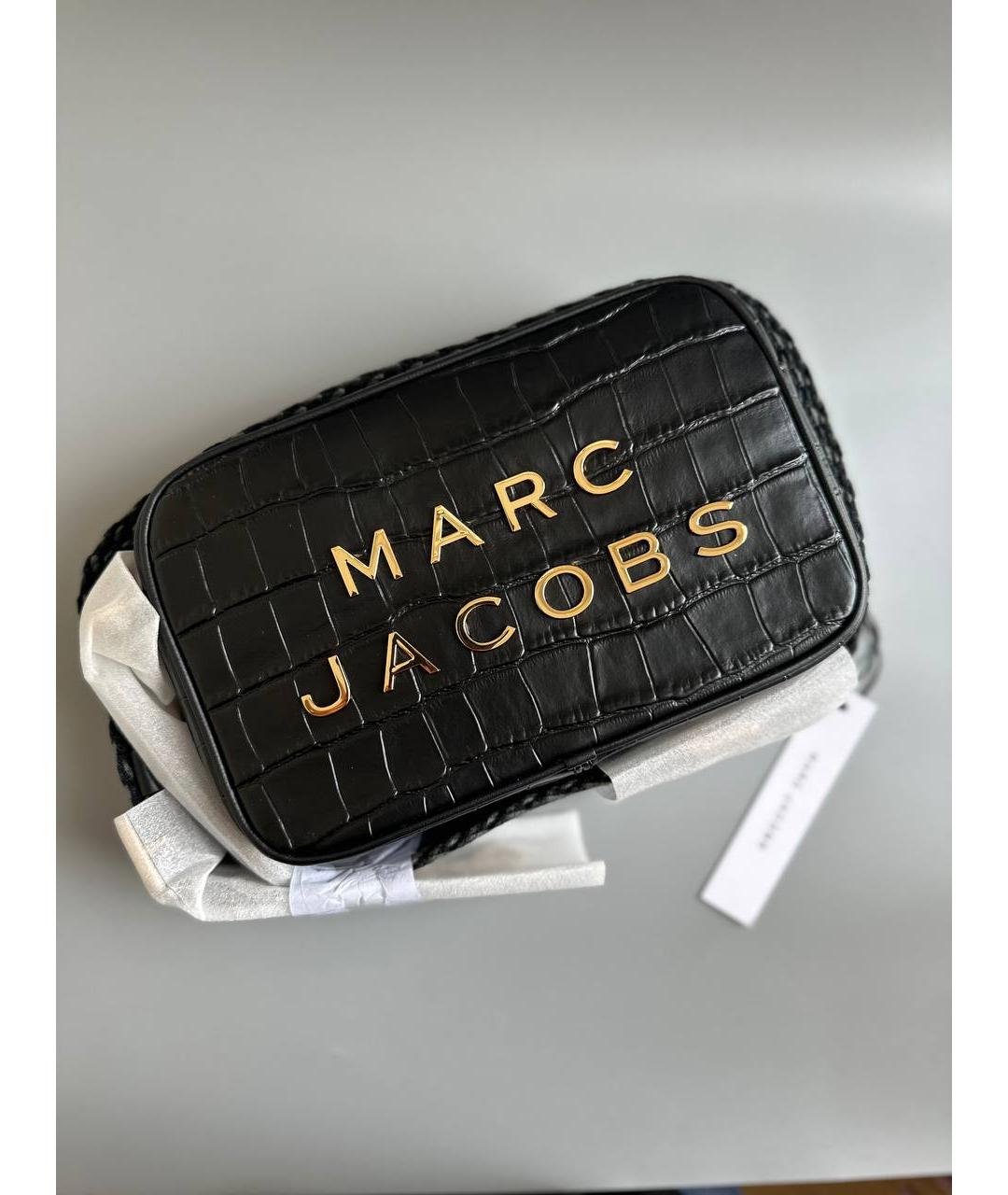 MARC JACOBS Черная кожаная сумка через плечо, фото 2