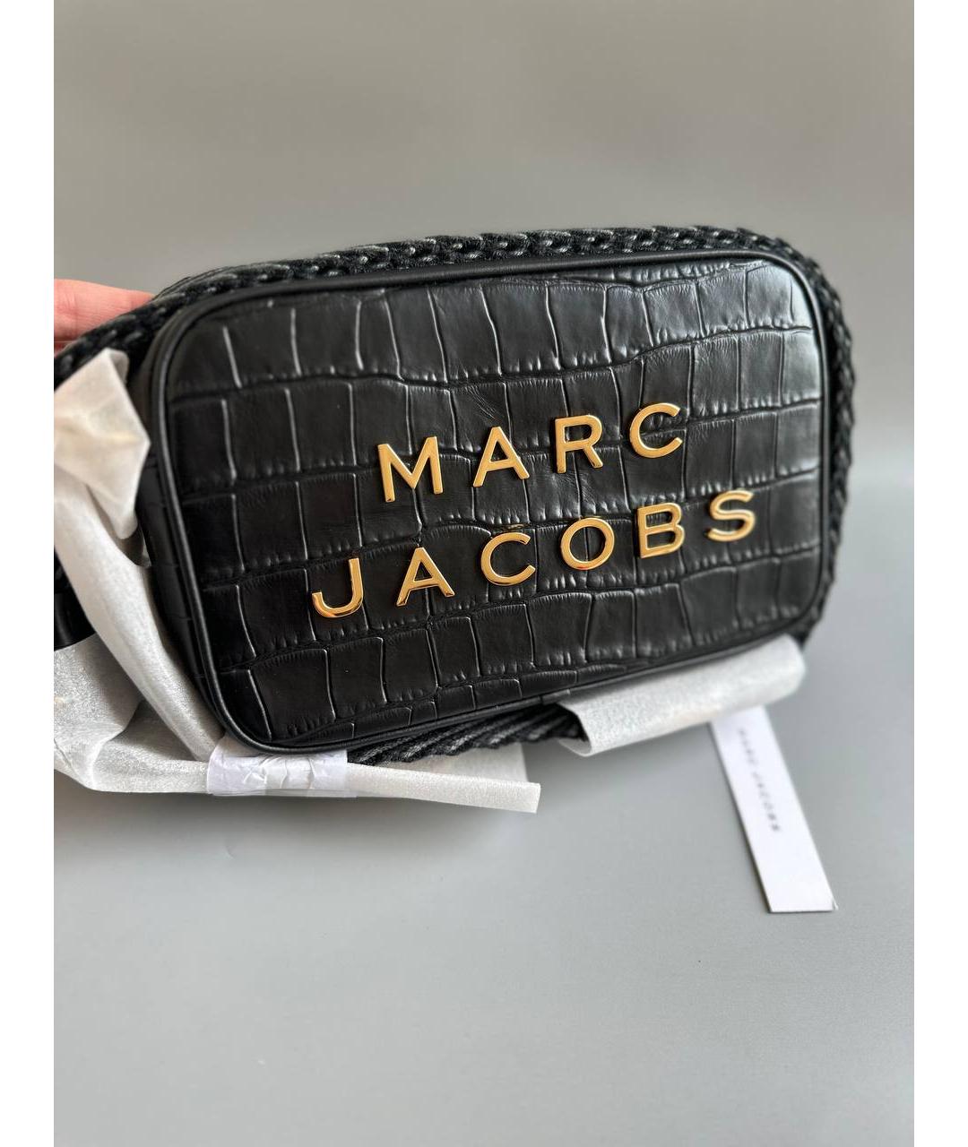 MARC JACOBS Черная кожаная сумка через плечо, фото 3