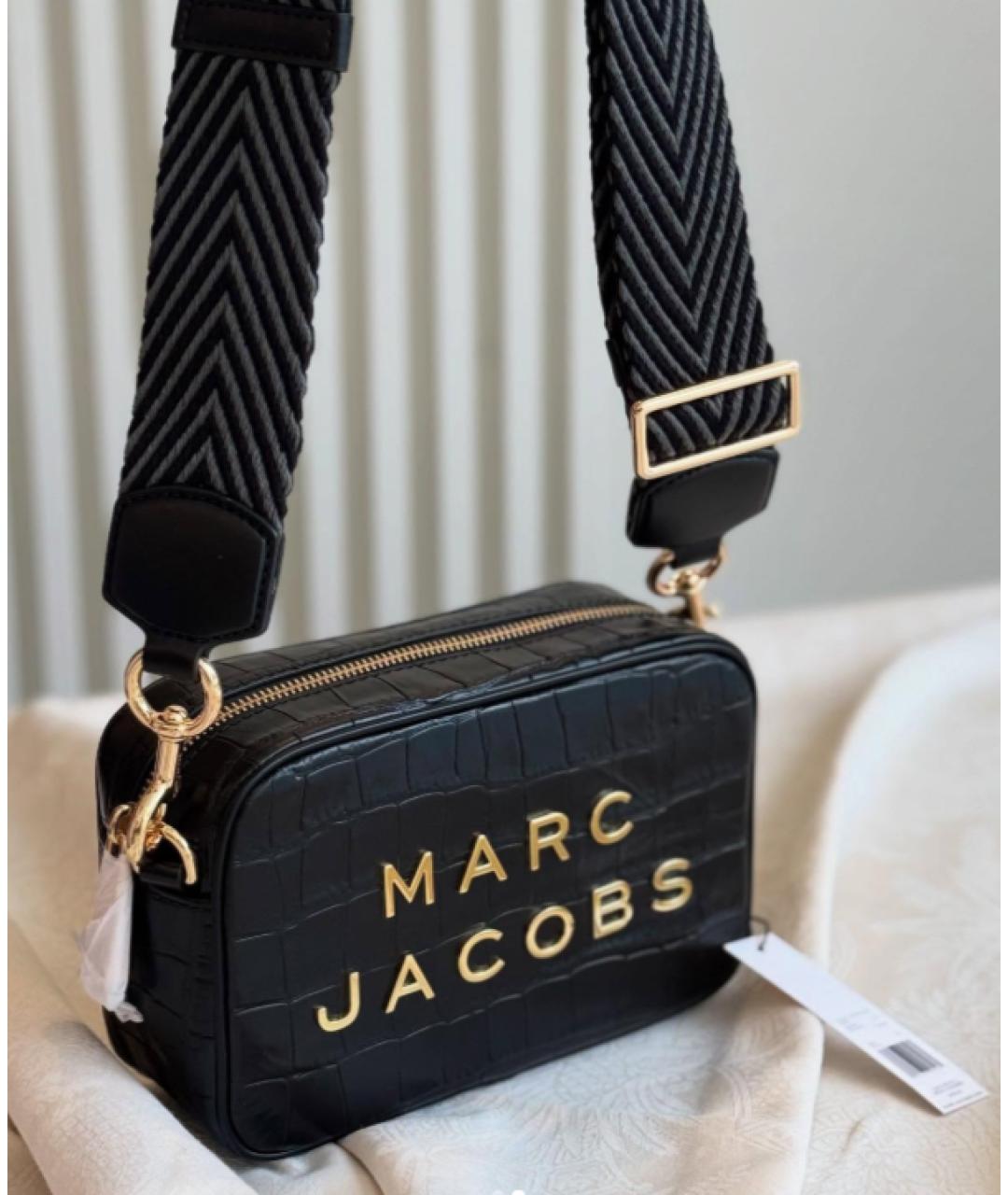 MARC JACOBS Черная кожаная сумка через плечо, фото 8