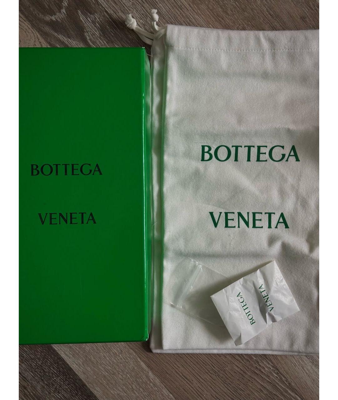 BOTTEGA VENETA Бежевые кожаные мюли, фото 7