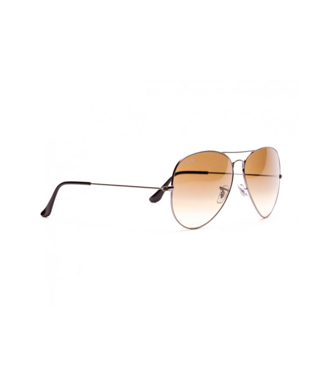 RAY BAN Серые металлические солнцезащитные очки, фото 2