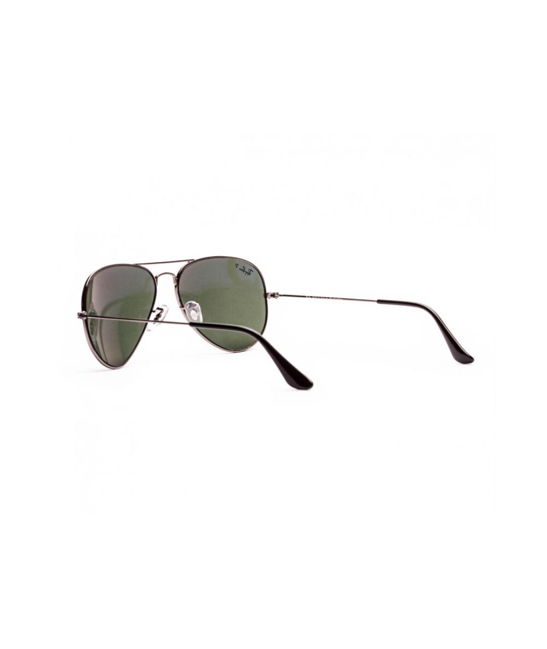 RAY BAN Серые металлические солнцезащитные очки, фото 5