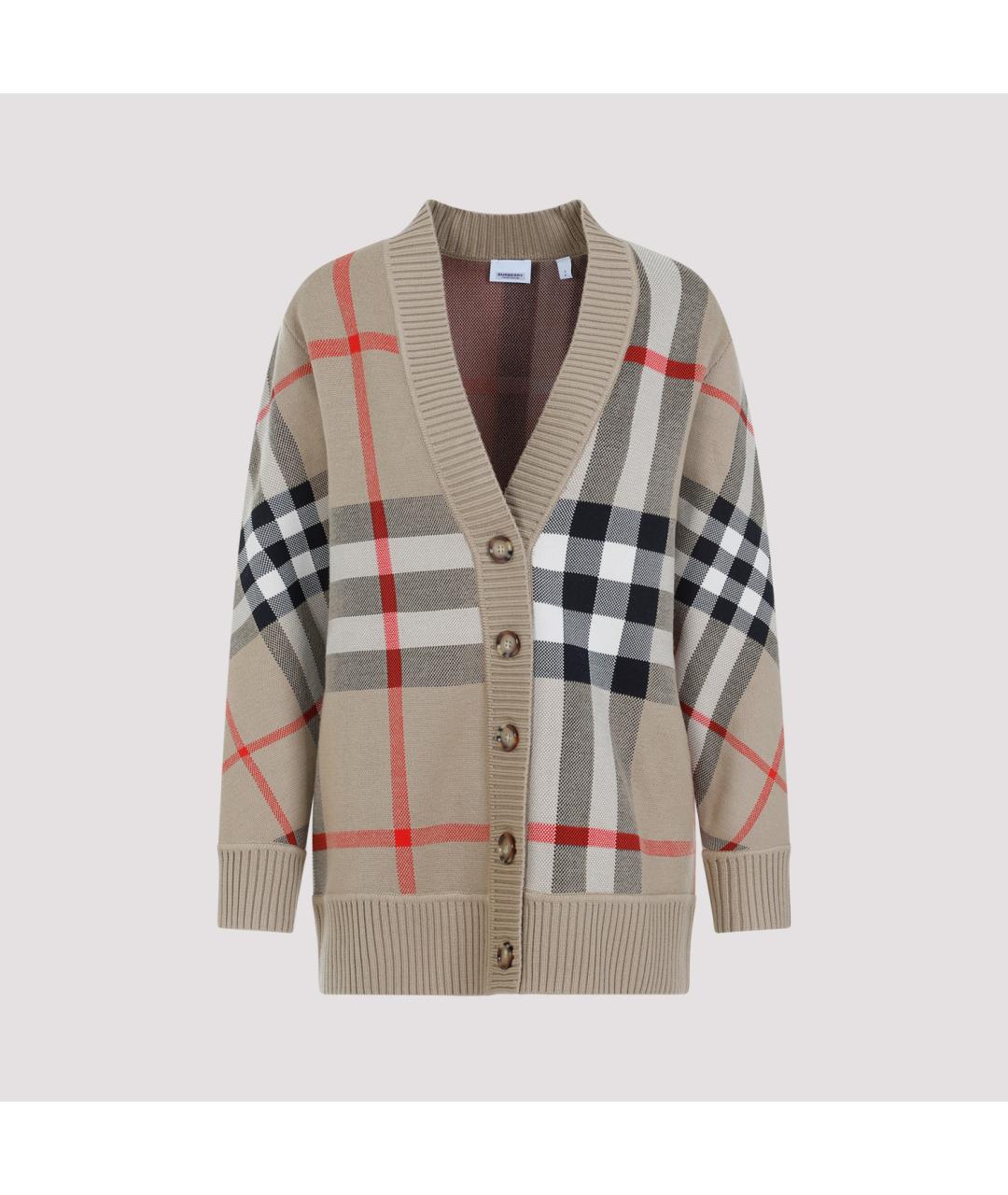 BURBERRY Бежевый кашемировый кардиган, фото 4
