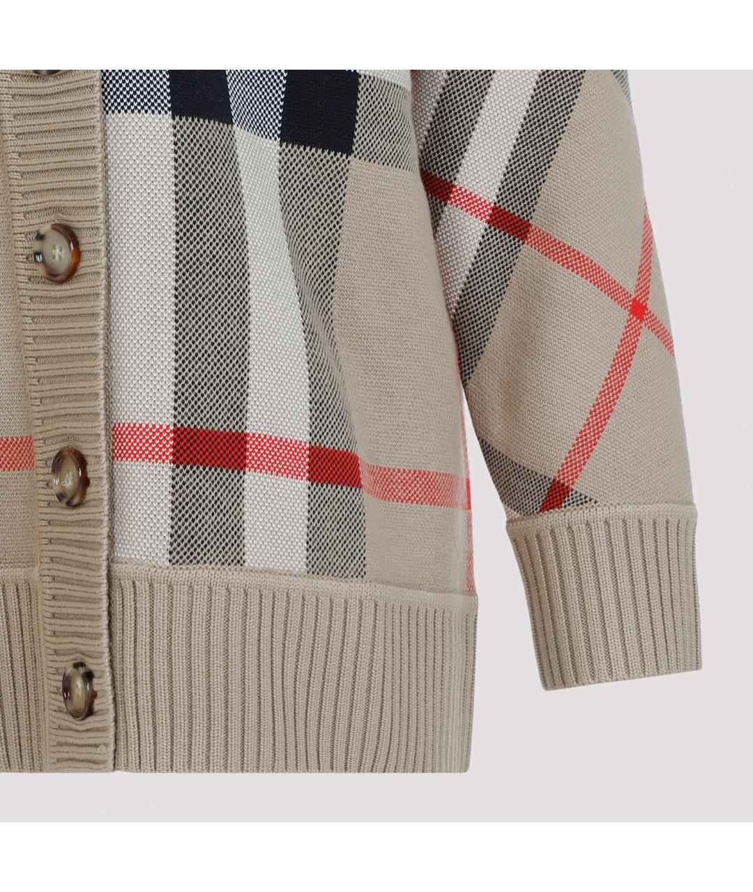 BURBERRY Бежевый кашемировый кардиган, фото 2