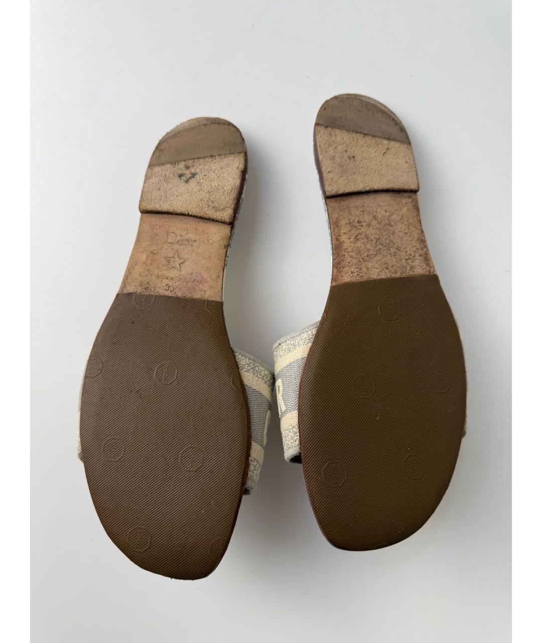 CHRISTIAN DIOR Кожаные мюли, фото 5
