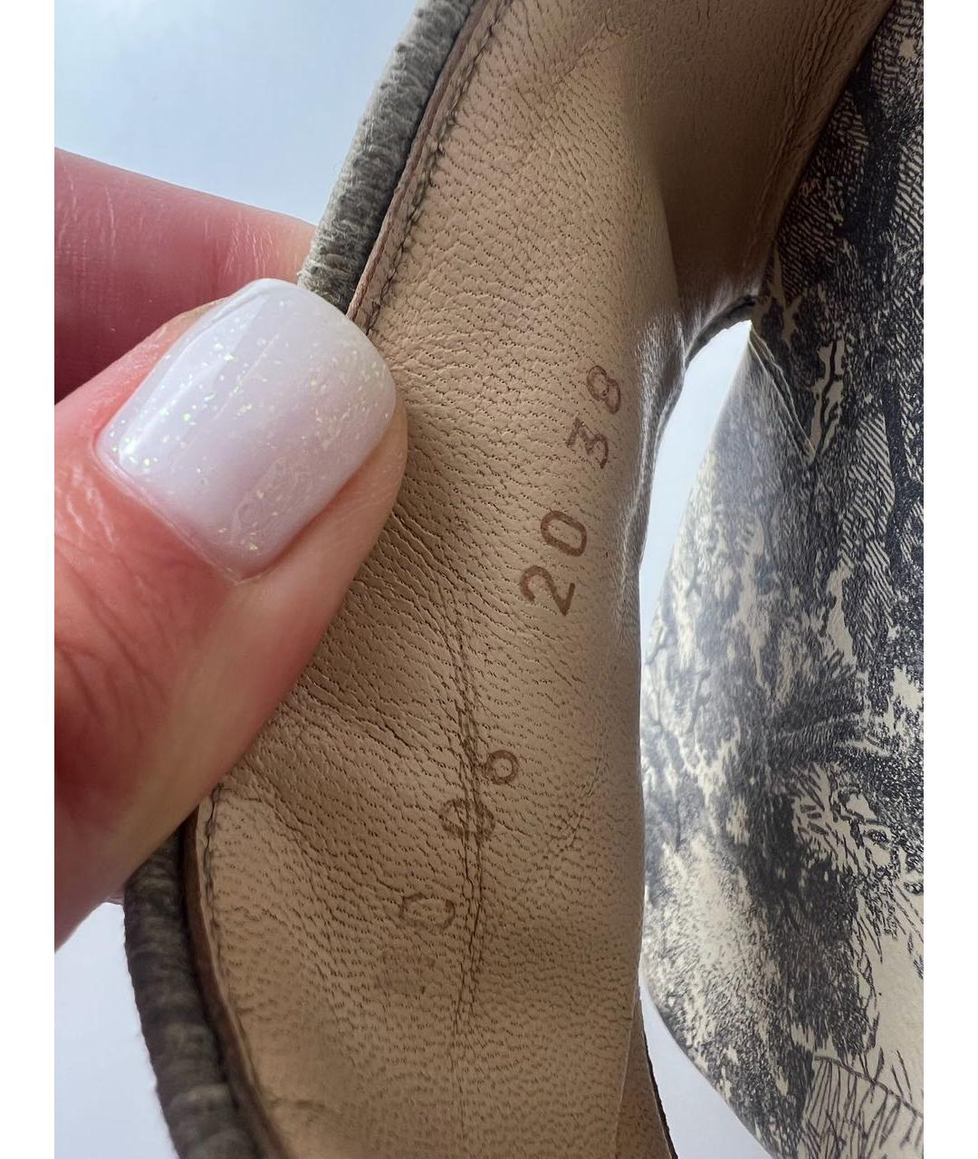 CHRISTIAN DIOR Кожаные мюли, фото 7