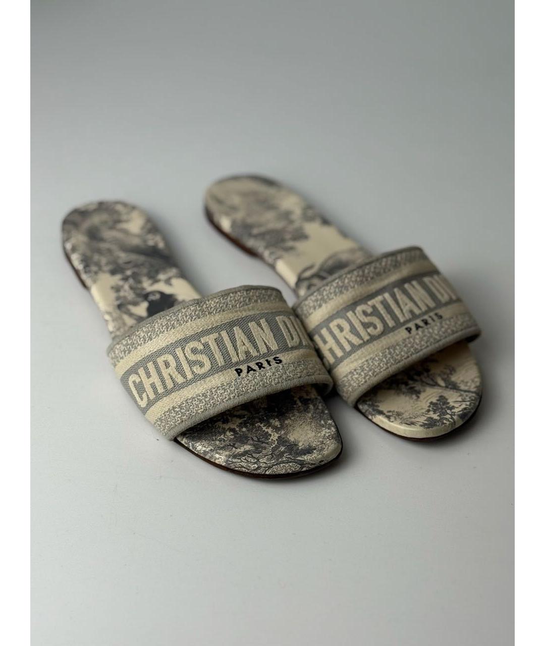 CHRISTIAN DIOR Кожаные мюли, фото 2