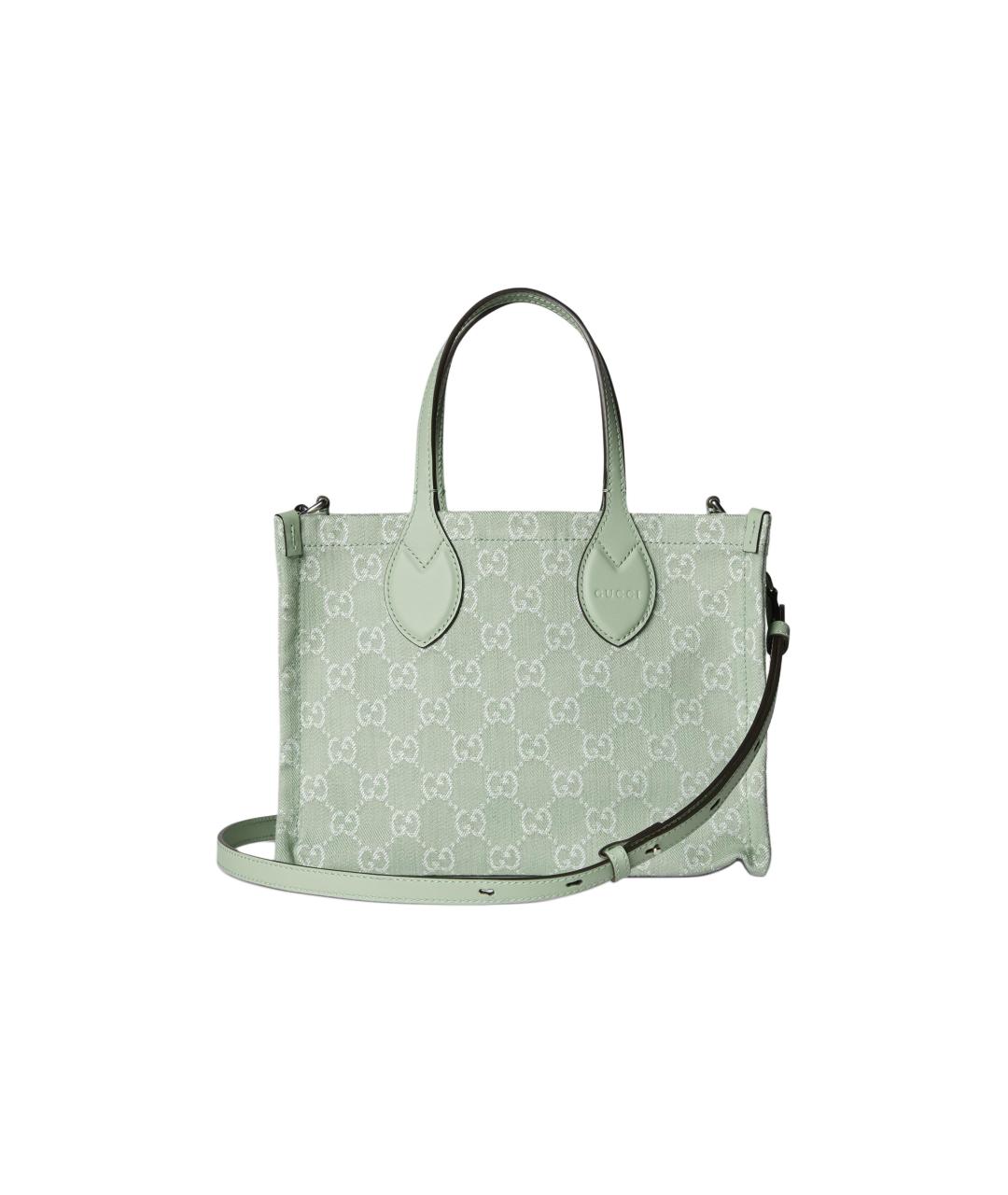 GUCCI Салатовая сумка с короткими ручками, фото 2