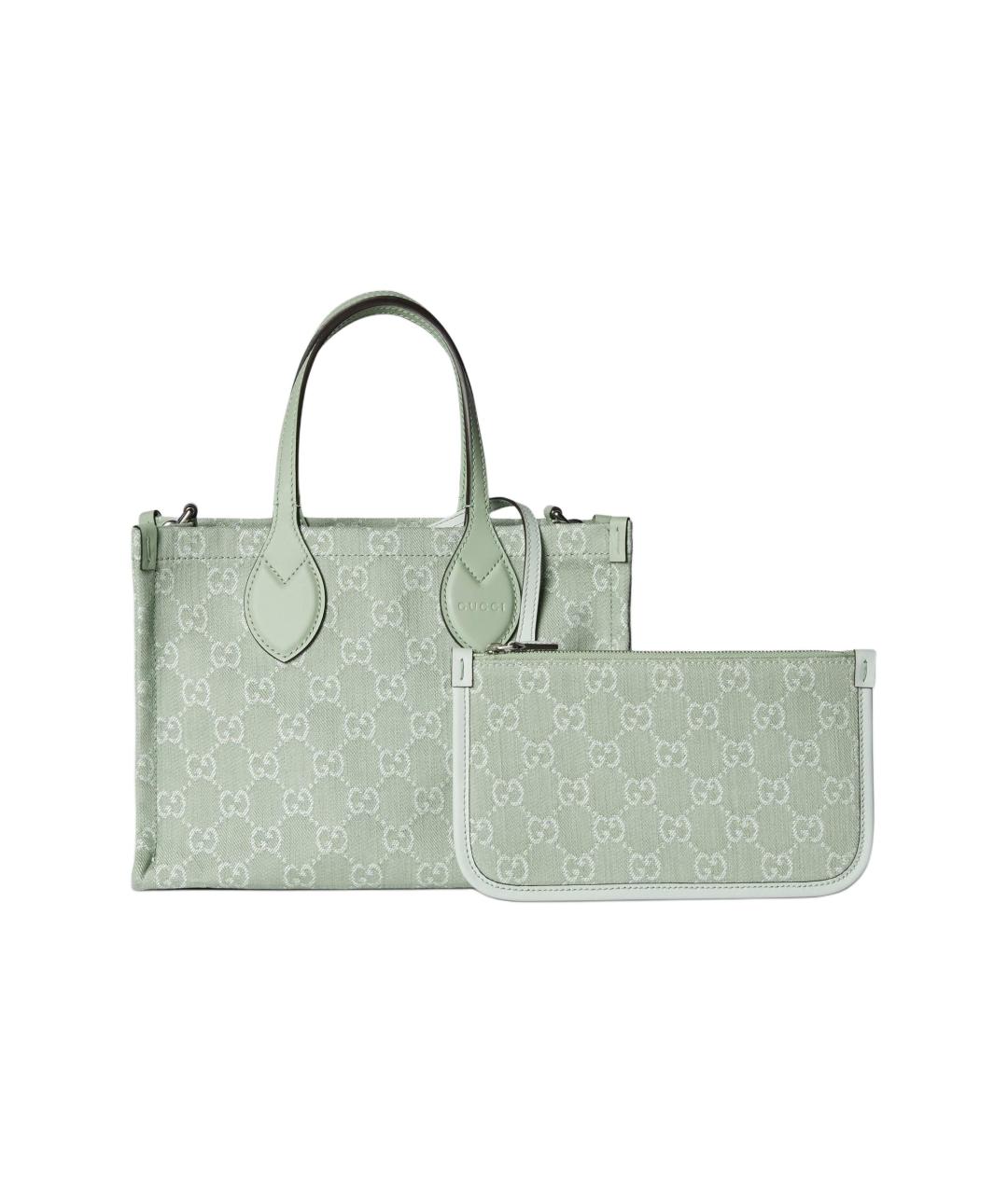 GUCCI Салатовая сумка с короткими ручками, фото 3