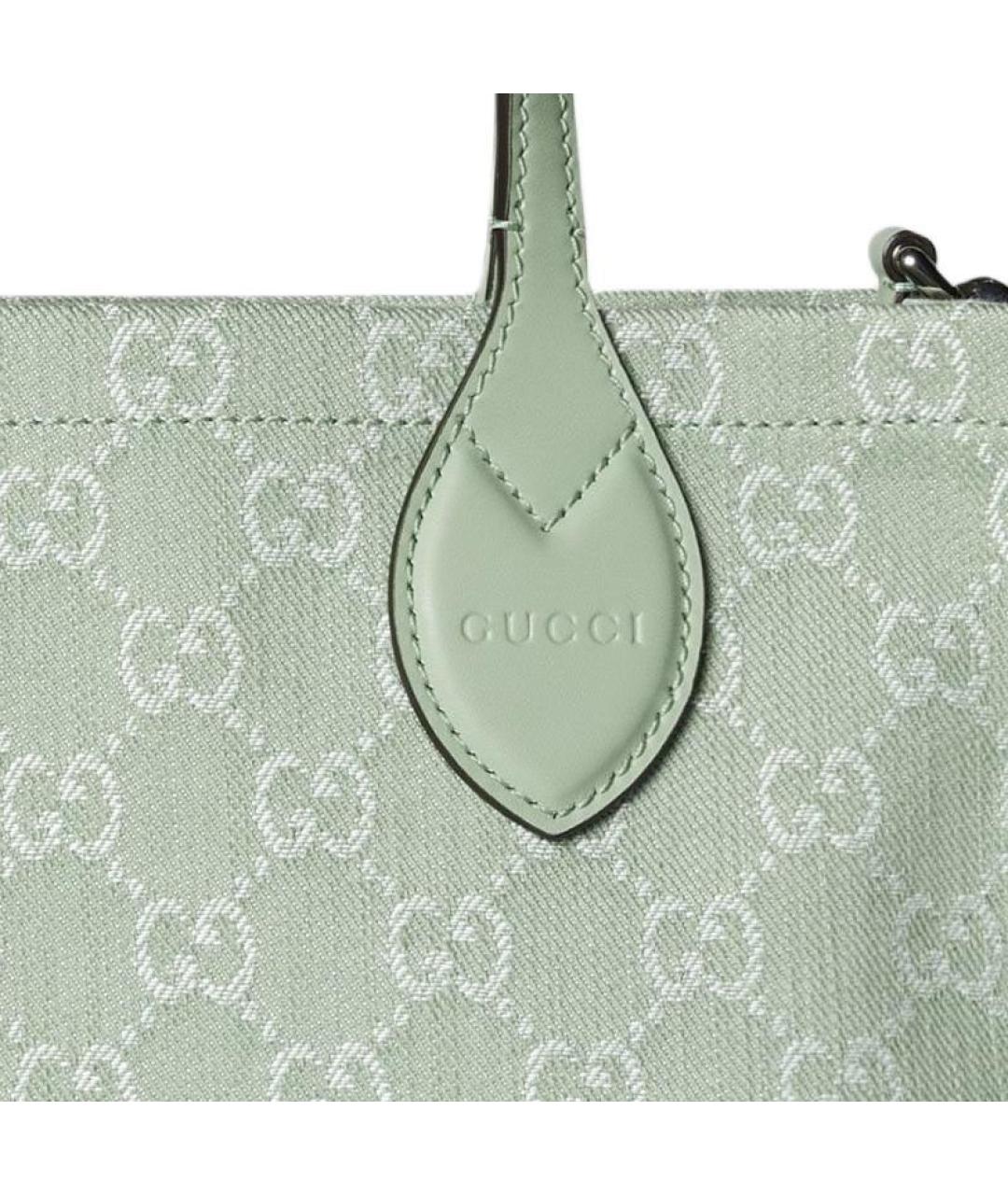 GUCCI Салатовая сумка с короткими ручками, фото 9