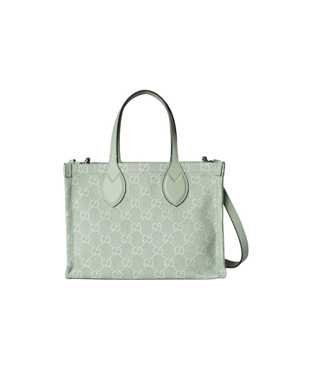 GUCCI Салатовая сумка с короткими ручками, фото 1