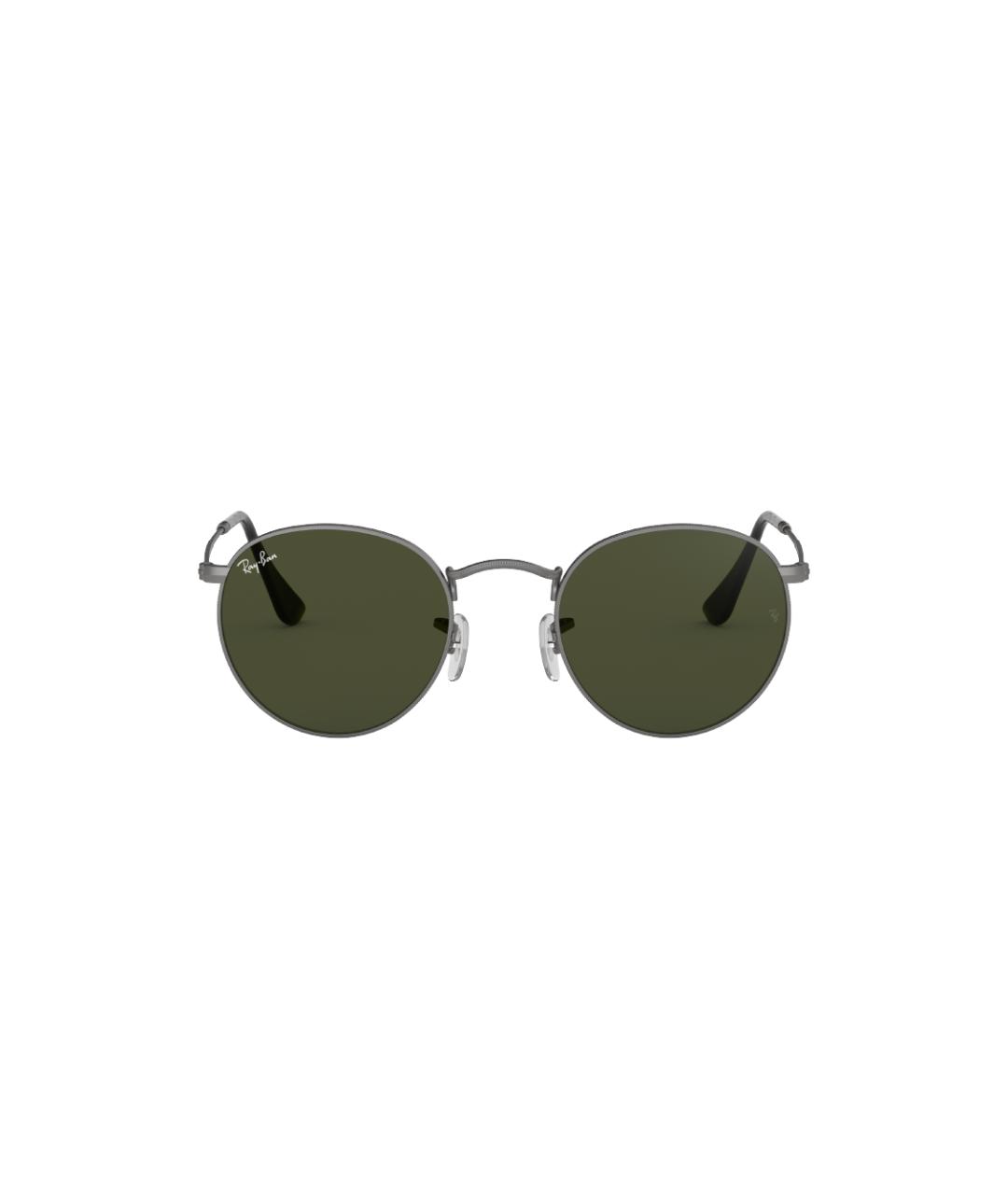 RAY BAN Серые металлические солнцезащитные очки, фото 2