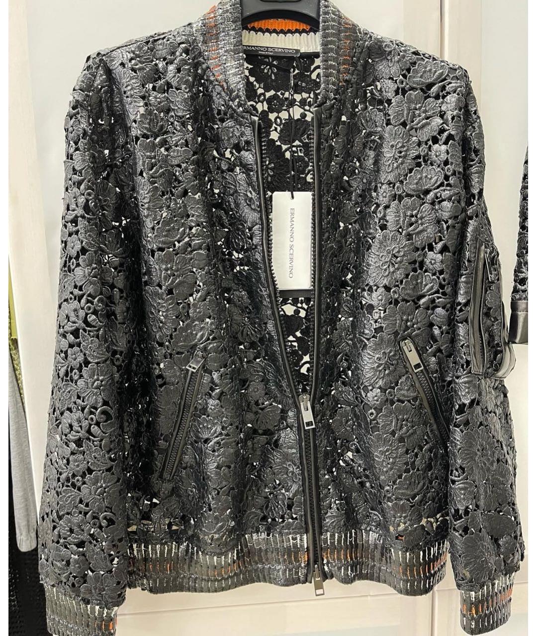 ERMANNO SCERVINO Черная хлопковая куртка, фото 2