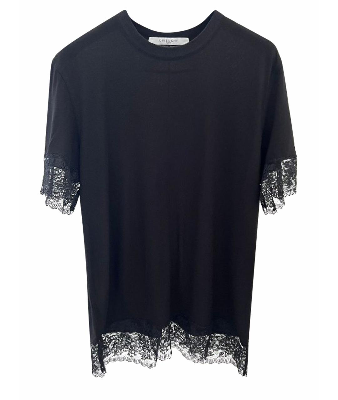 GIVENCHY Черная вискозная футболка, фото 1