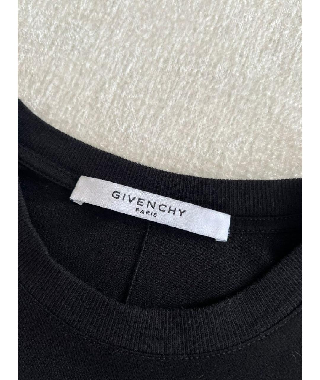 GIVENCHY Черная вискозная футболка, фото 4