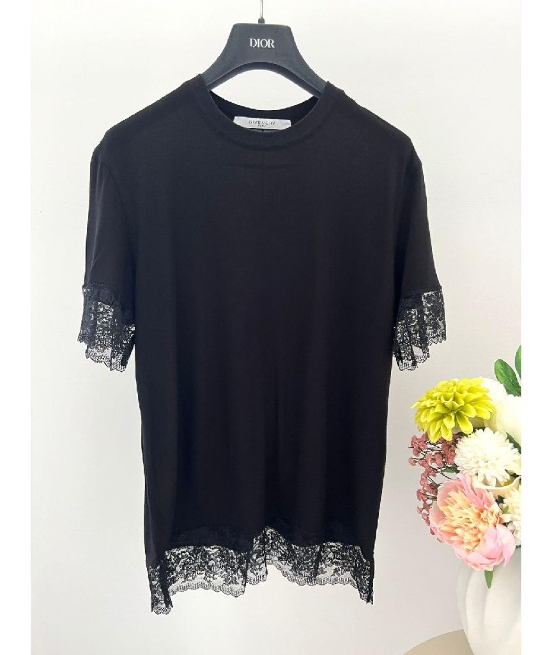 GIVENCHY Черная вискозная футболка, фото 9