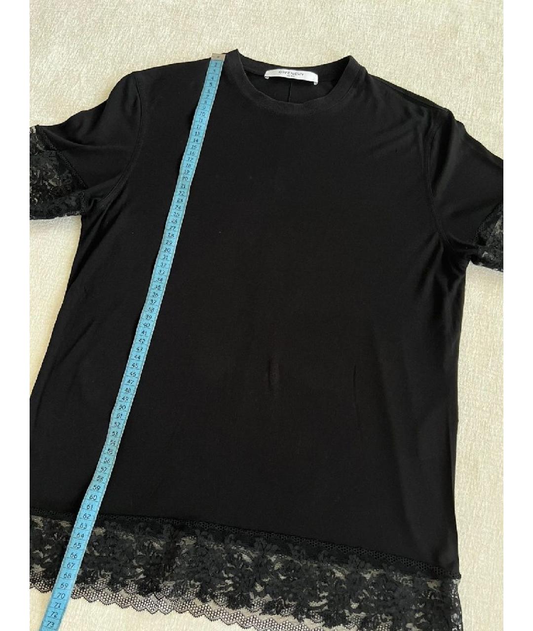 GIVENCHY Черная вискозная футболка, фото 5