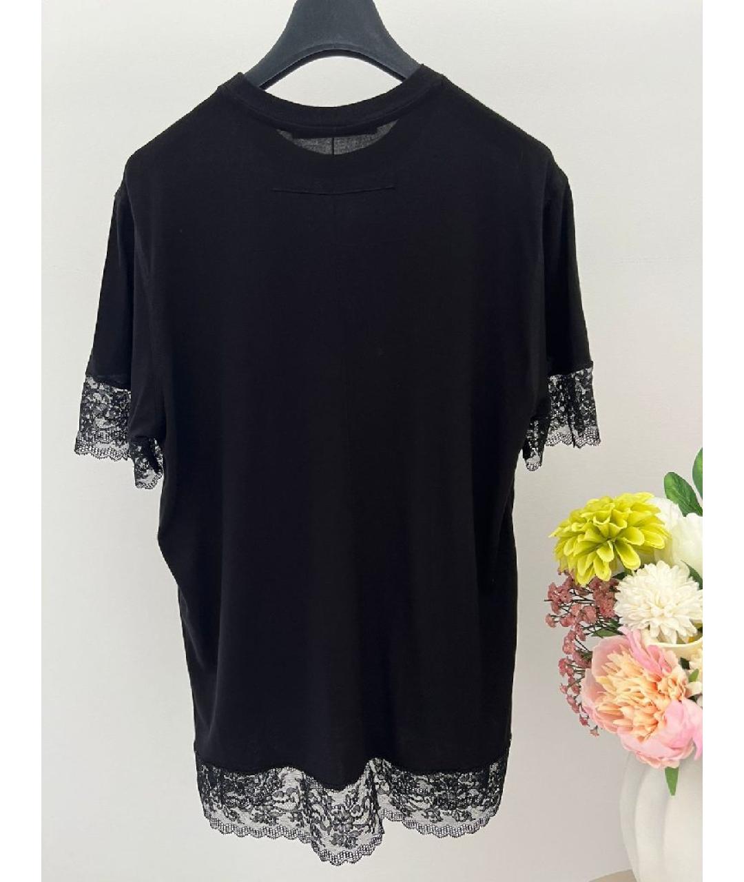 GIVENCHY Черная вискозная футболка, фото 2