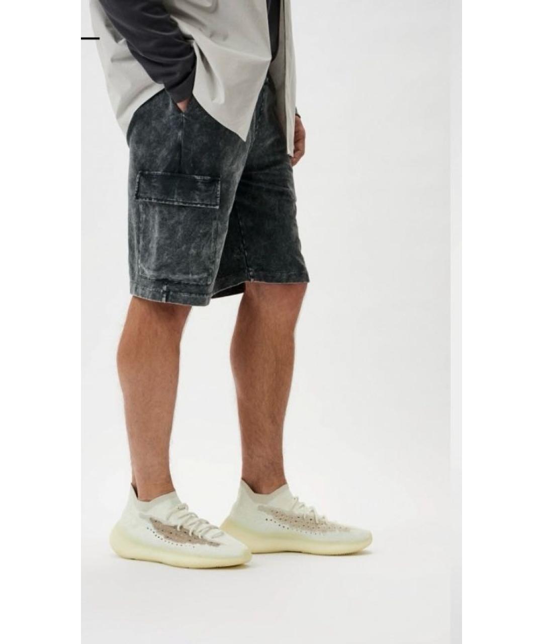 ADIDAS YEEZY Белые текстильные низкие кроссовки / кеды, фото 8