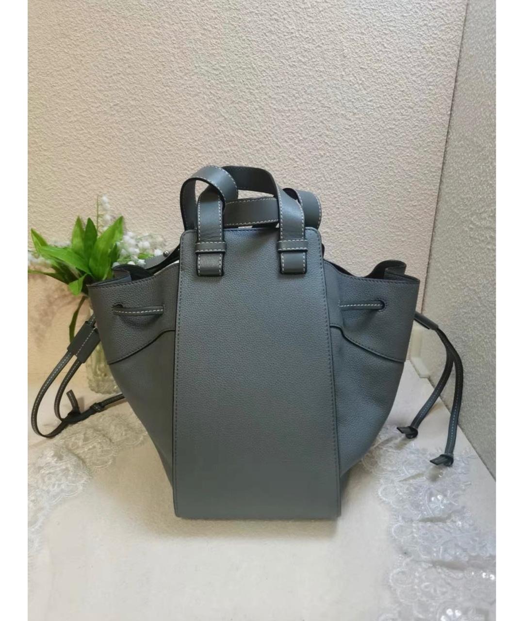 LOEWE Голубая кожаная сумка тоут, фото 3