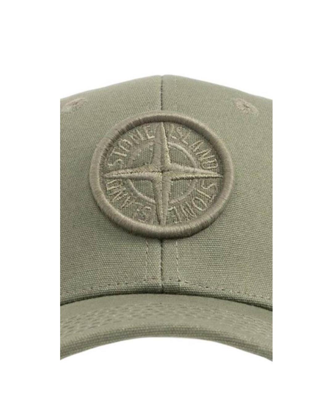 STONE ISLAND Зеленая кепка/бейсболка, фото 4