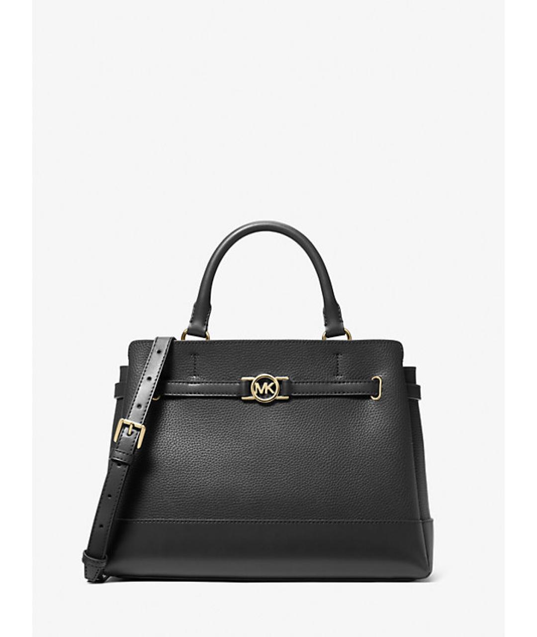 MICHAEL KORS Черная кожаная сумка тоут, фото 9