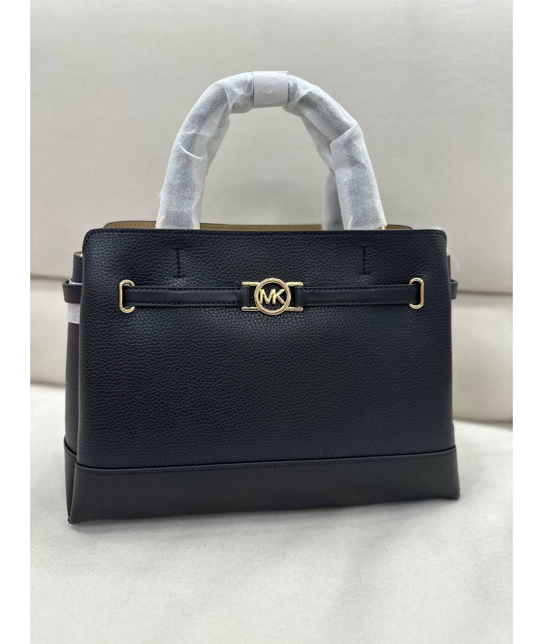 MICHAEL KORS Черная кожаная сумка тоут, фото 4