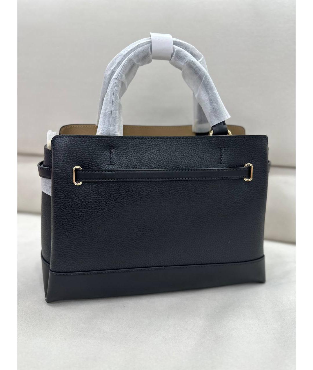 MICHAEL KORS Черная кожаная сумка тоут, фото 7