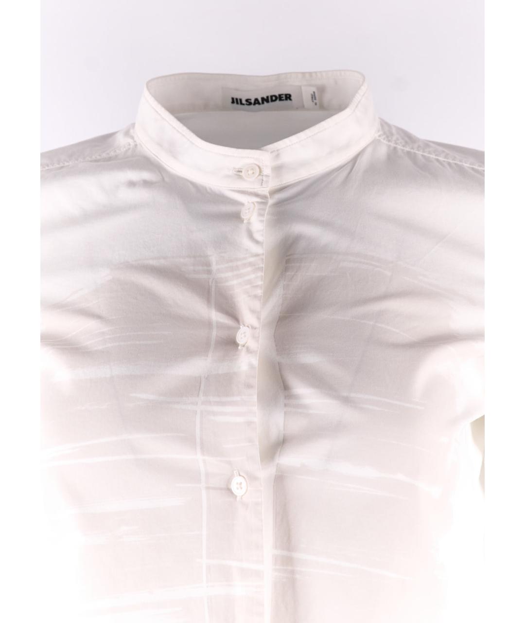 JIL SANDER Белая хлопковая рубашка, фото 4