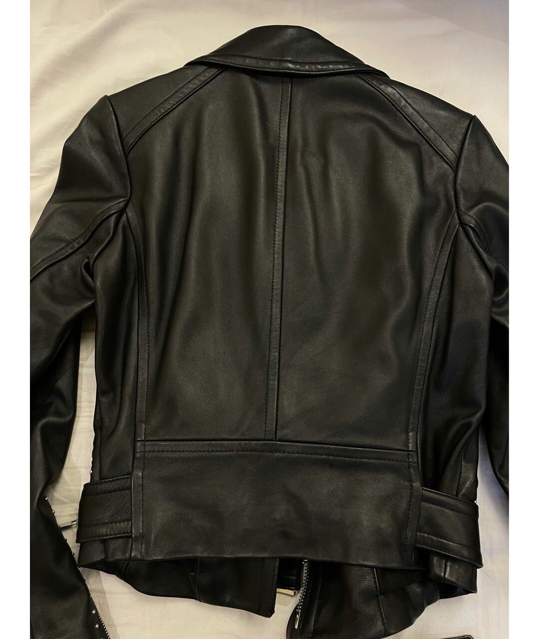 MICHAEL MICHAEL KORS Черная кожаная куртка, фото 3