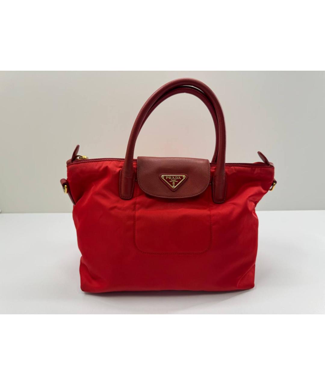 PRADA Красная сумка тоут, фото 2