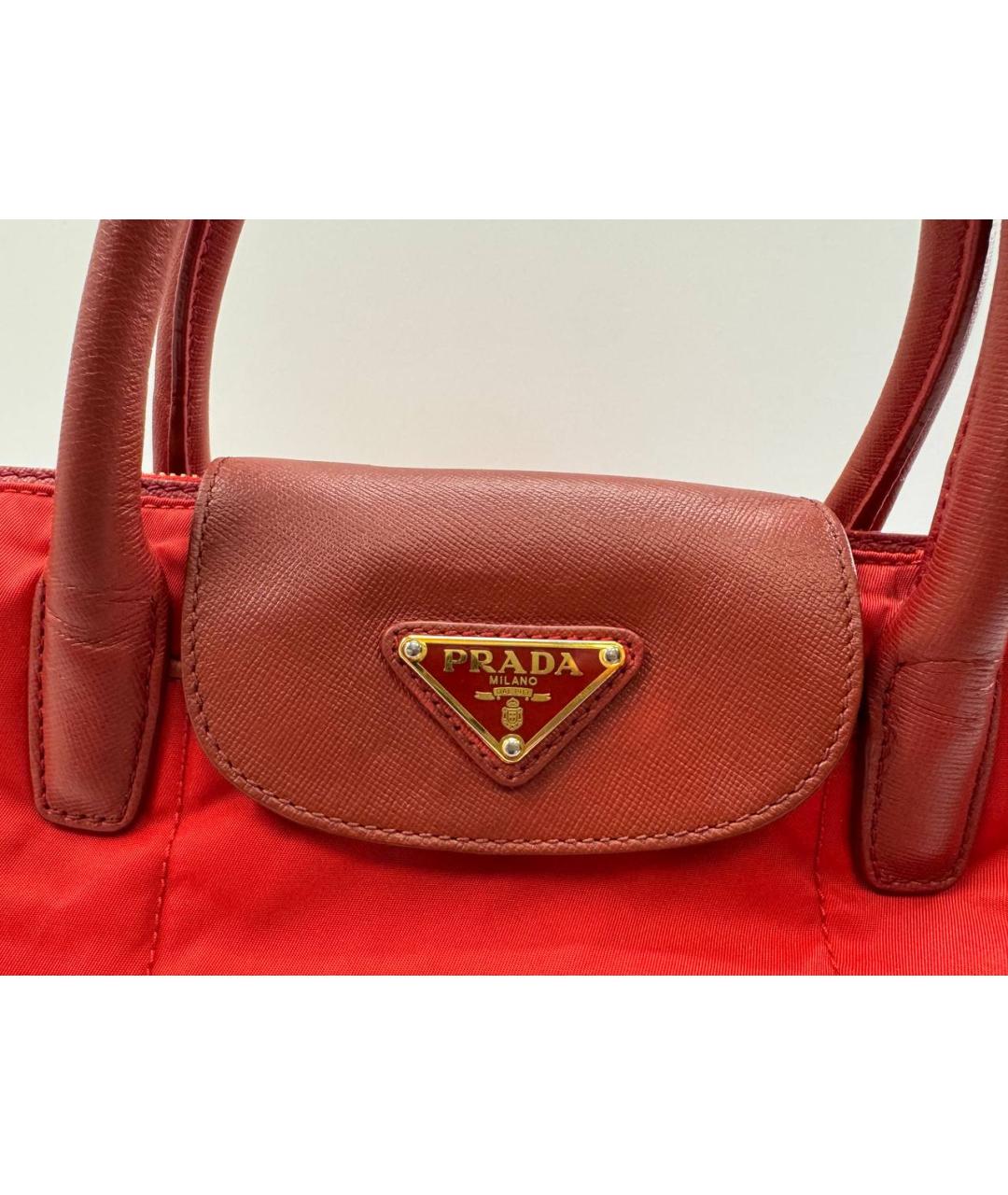 PRADA Красная сумка тоут, фото 3