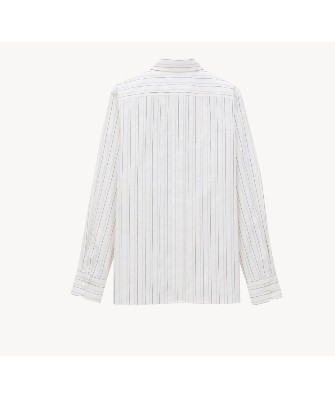 SAINT LAURENT Белая хлопковая рубашка, фото 2