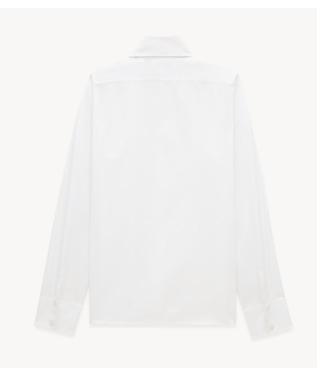 SAINT LAURENT Белая хлопковая рубашка, фото 2