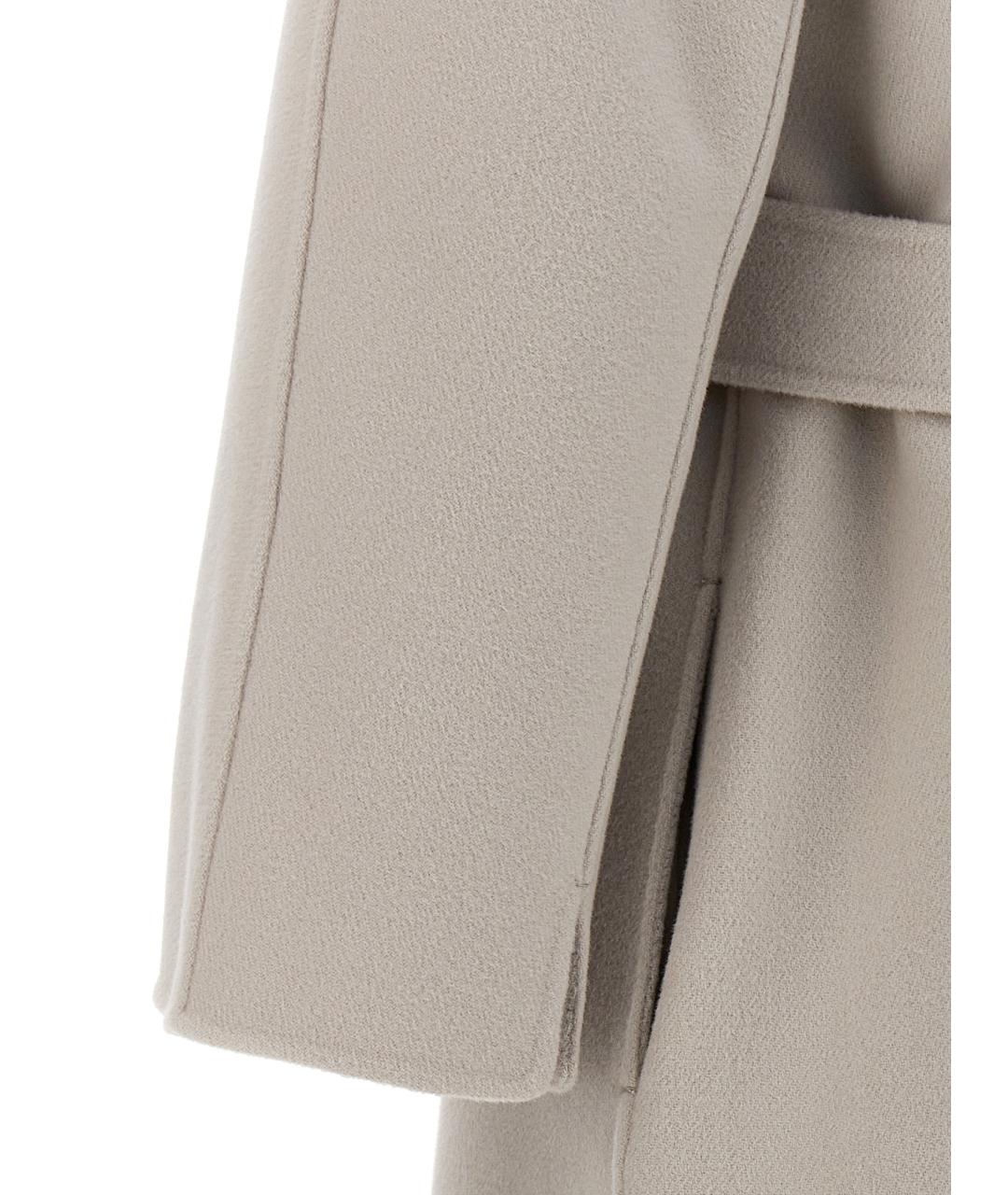 'S MAX MARA Бежевое шерстяное пальто, фото 4