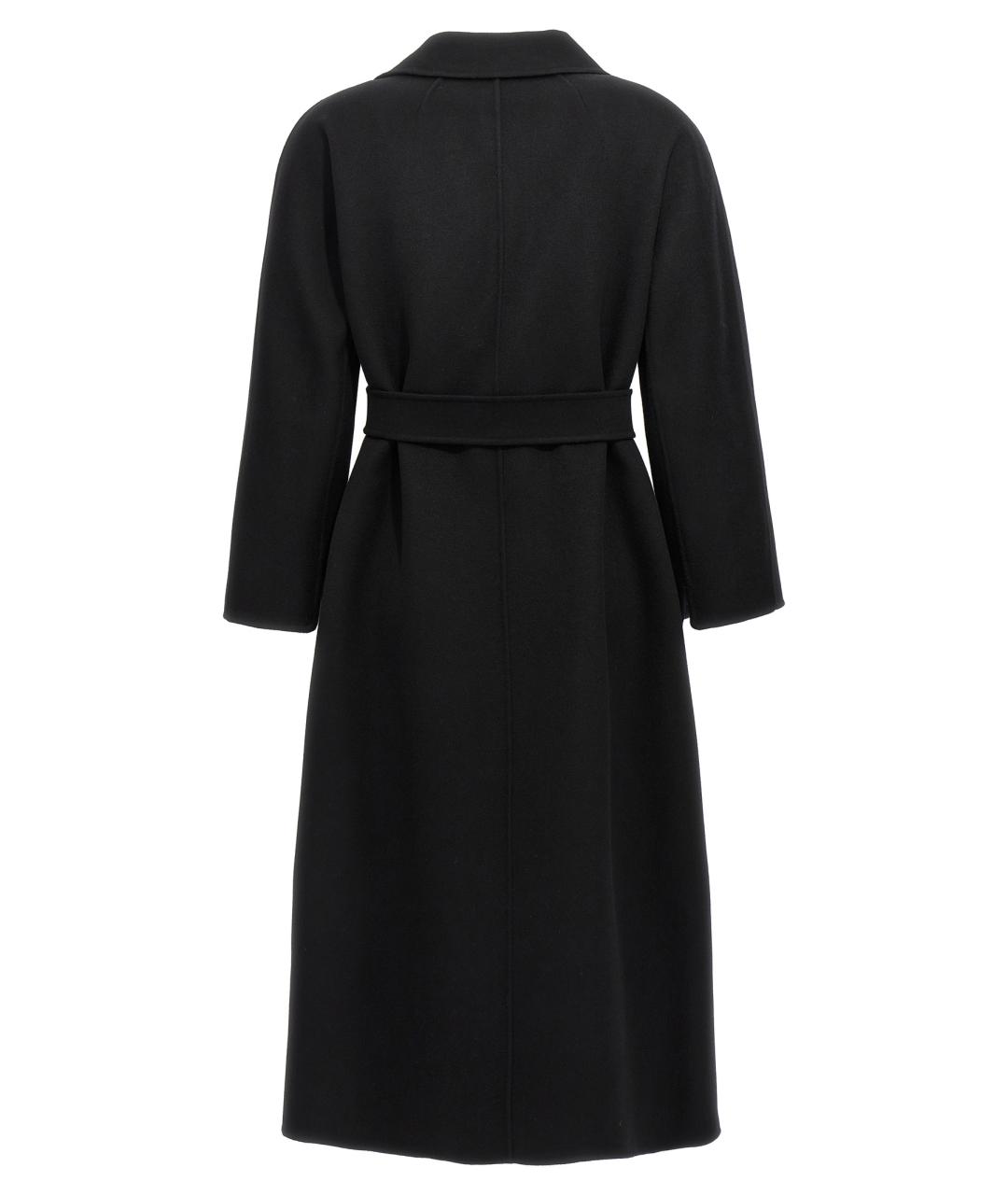 'S MAX MARA Черное шерстяное пальто, фото 2