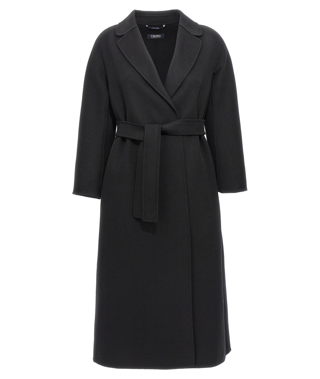 'S MAX MARA Черное шерстяное пальто, фото 1