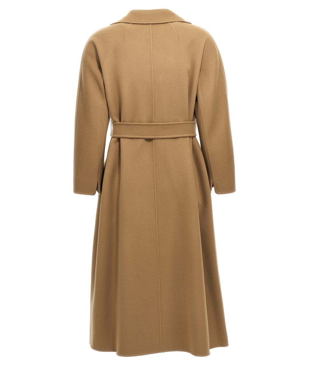 'S MAX MARA Коричневое шерстяное пальто, фото 2