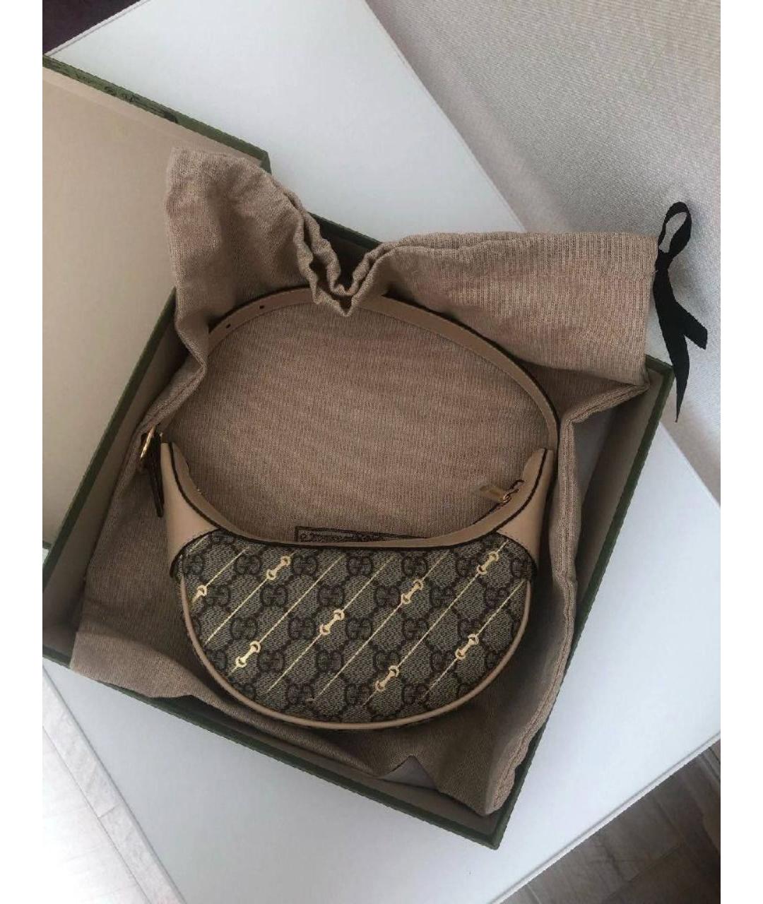 GUCCI Бежевая сумка с короткими ручками, фото 3