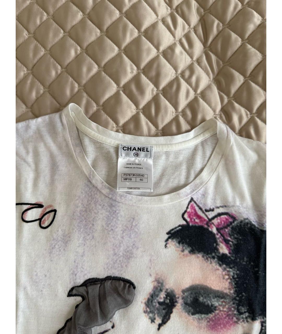 CHANEL Мульти хлопковая футболка, фото 2