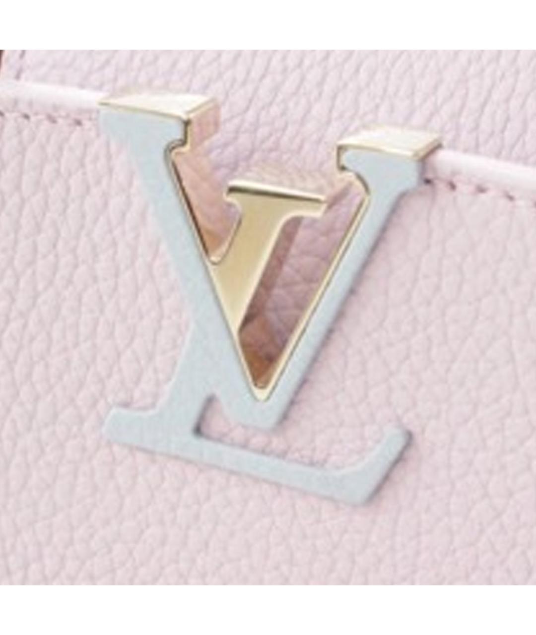 LOUIS VUITTON Фиолетовая кожаная сумка с короткими ручками, фото 9